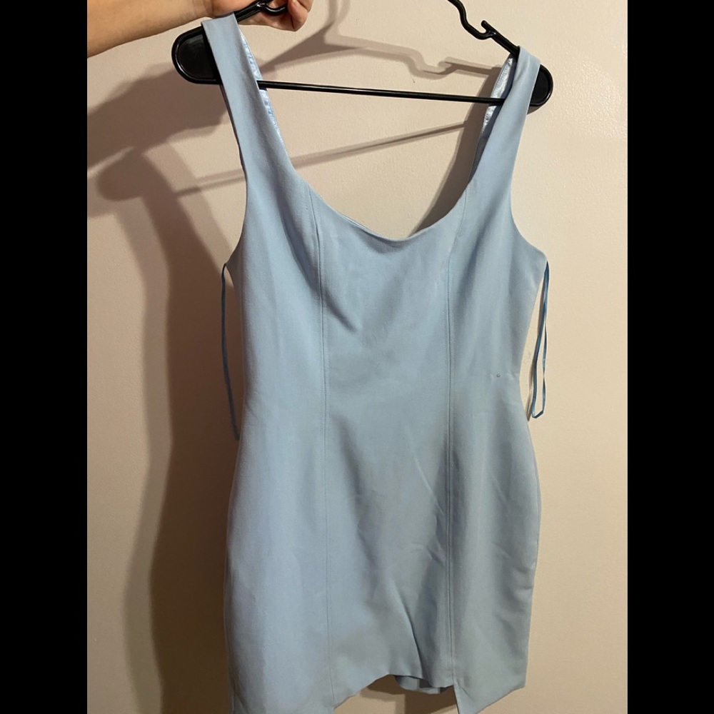 Baby blue mini dress